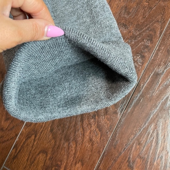 Lipstick & Lashes Studded Gray Beanie - Picture 5 of 5